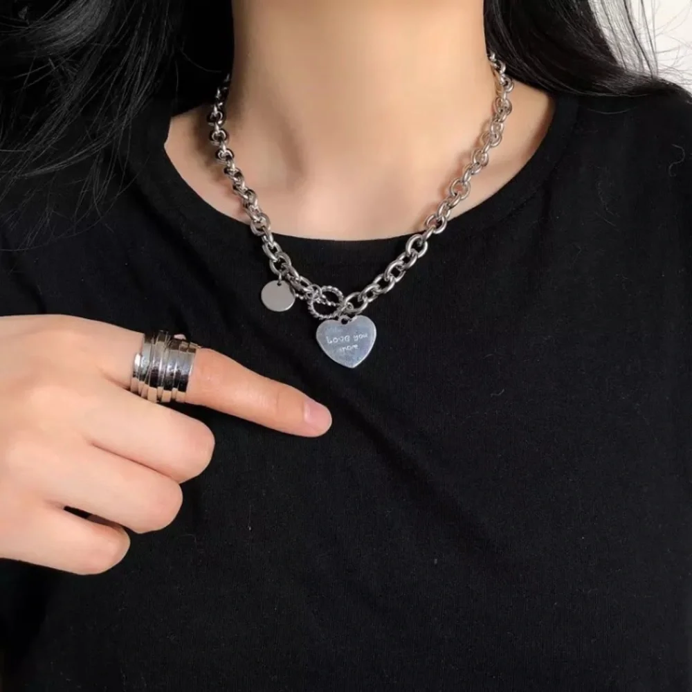 🌟 Love You More Platinum Plated Chunky Necklace